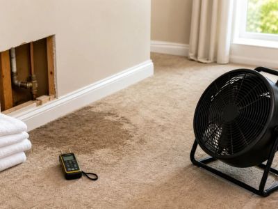 Wet Carpet After a Leak: Stop Water, Limit Access, and Document Drying
