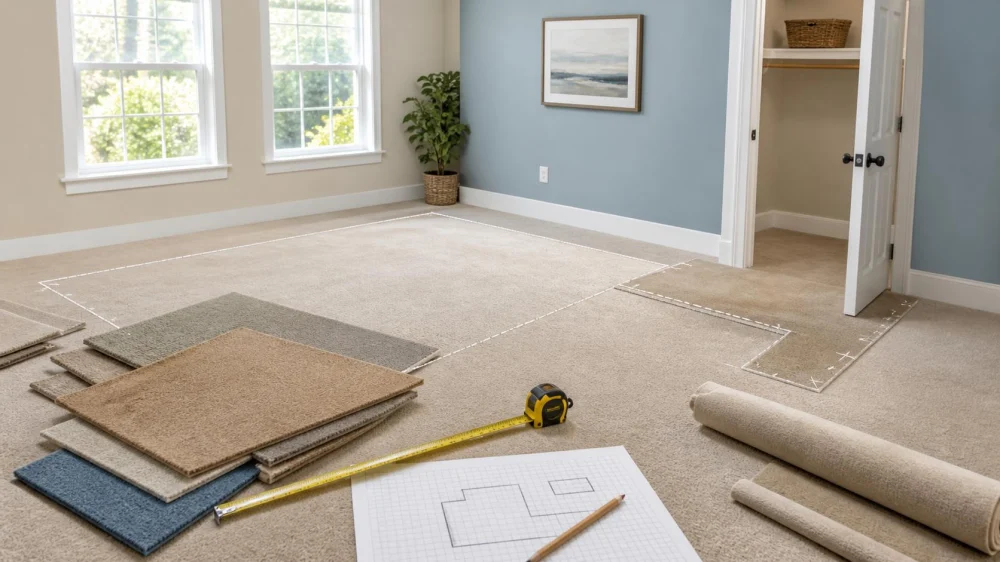 Carpet Measurement Worksheet: Include Closets, Doors, and Waste