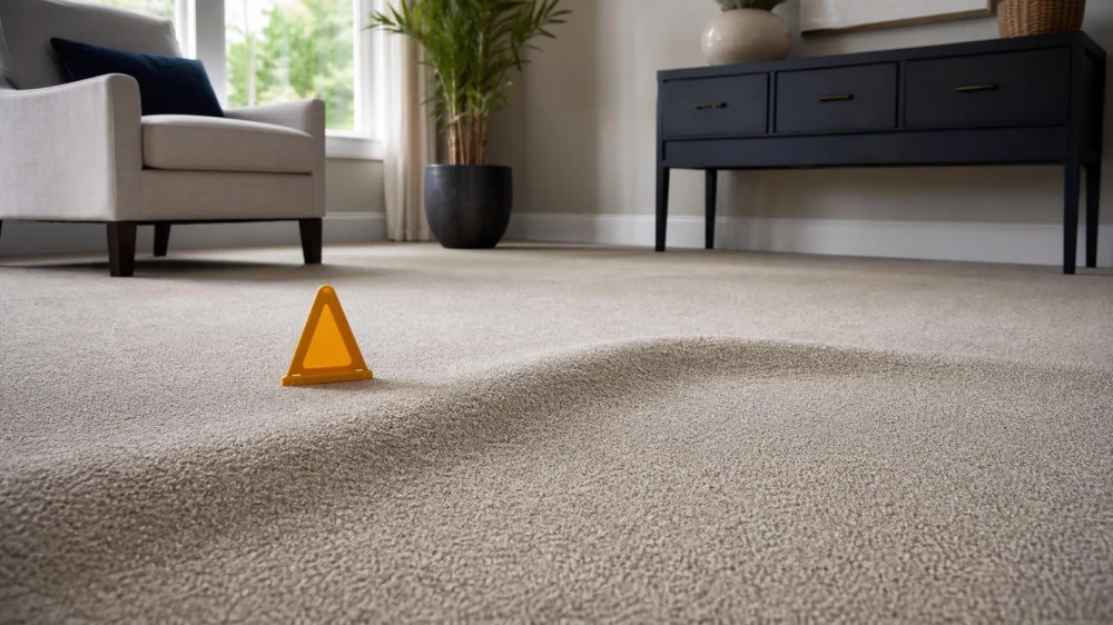 Carpet Wrinkles or Buckles? Reduce the Trip Risk and Find the Cause