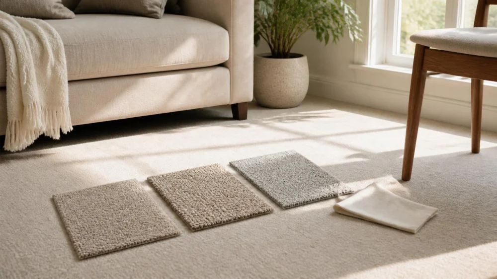 Test Carpet Samples at Home: Light, Traffic, and Furniture