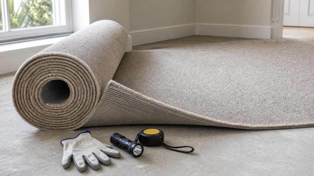 Carpet Roll Delivery Check: Color, Damage, and Details