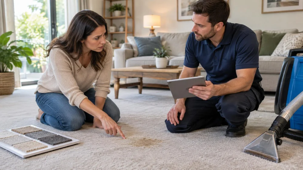 Carpet Service Quality Issue: Evidence, Remedy, and Follow-Up
