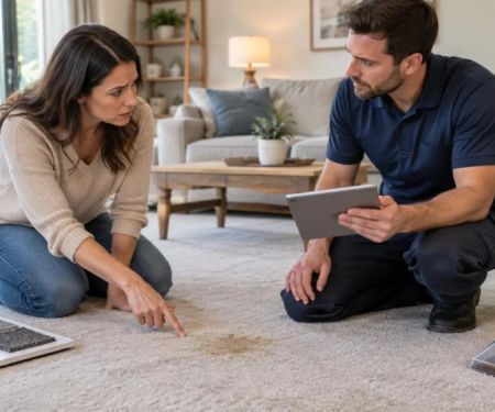 Carpet Service Quality Issue: Evidence, Remedy, and Follow-Up