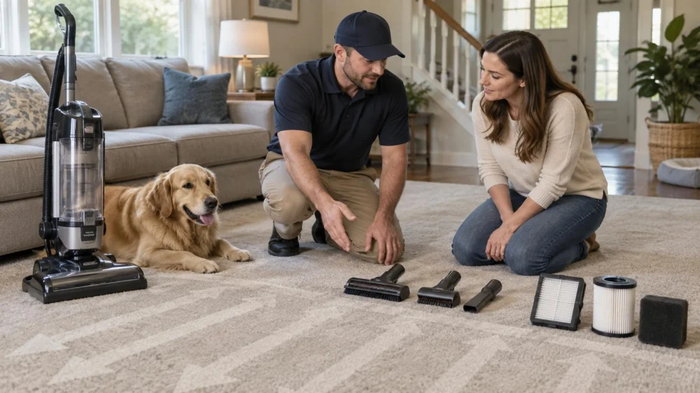 Carpet Pet Hair Plan: Vacuum Pattern, Tools, and Filters