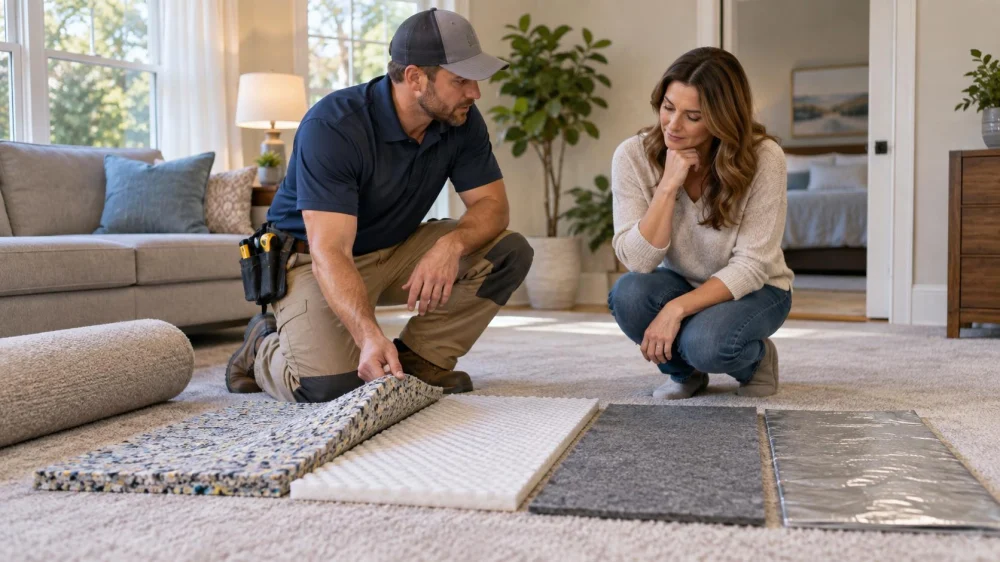 Carpet Underlay Comparison: Comfort, Noise, and Moisture Limits