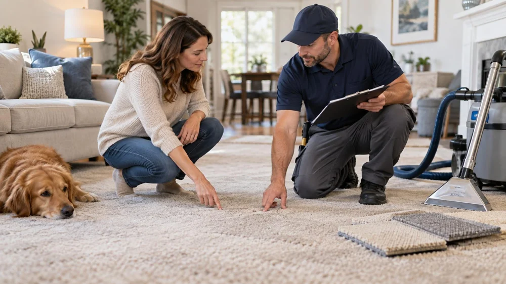 Carpet Service Work Notes: Condition, Timing, and Questions