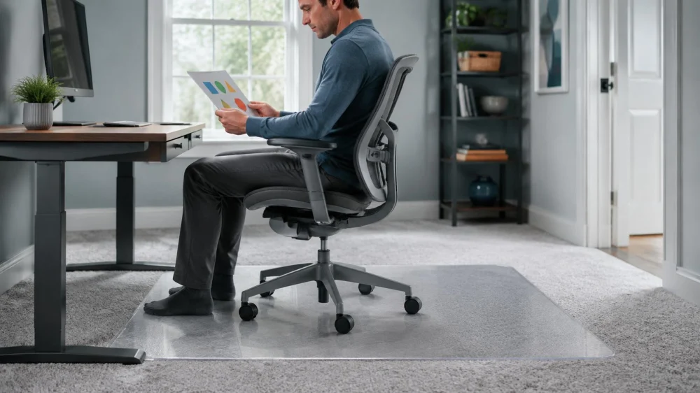 Carpet Chair Mat: Check Size, Backing, Edges, and Movement