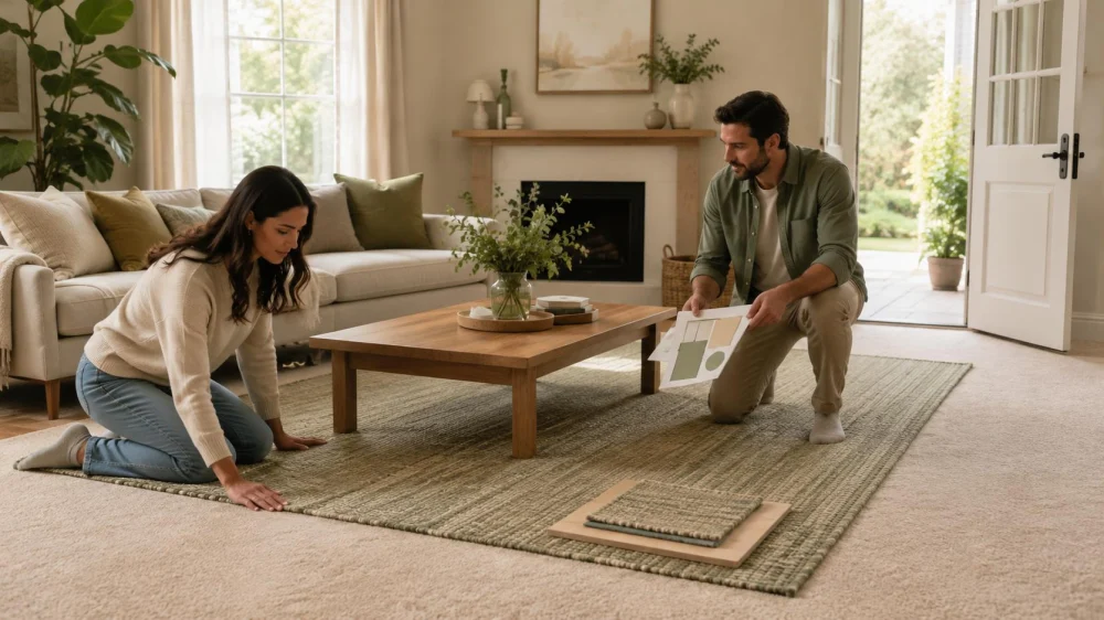 Area Rug Over Carpet: Grip, Curl, and Door Clearance