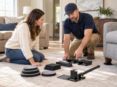 Carpet Furniture Lift Plan: Pads, Weight, and Placement