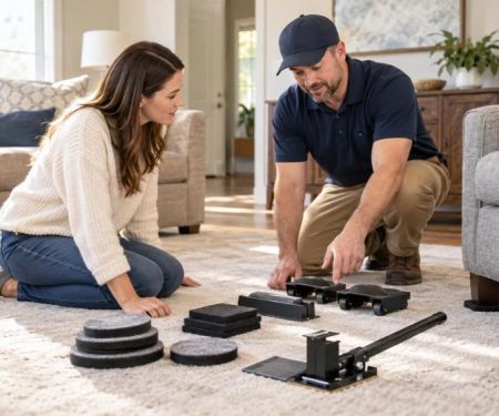 Carpet Furniture Lift Plan: Pads, Weight, and Placement