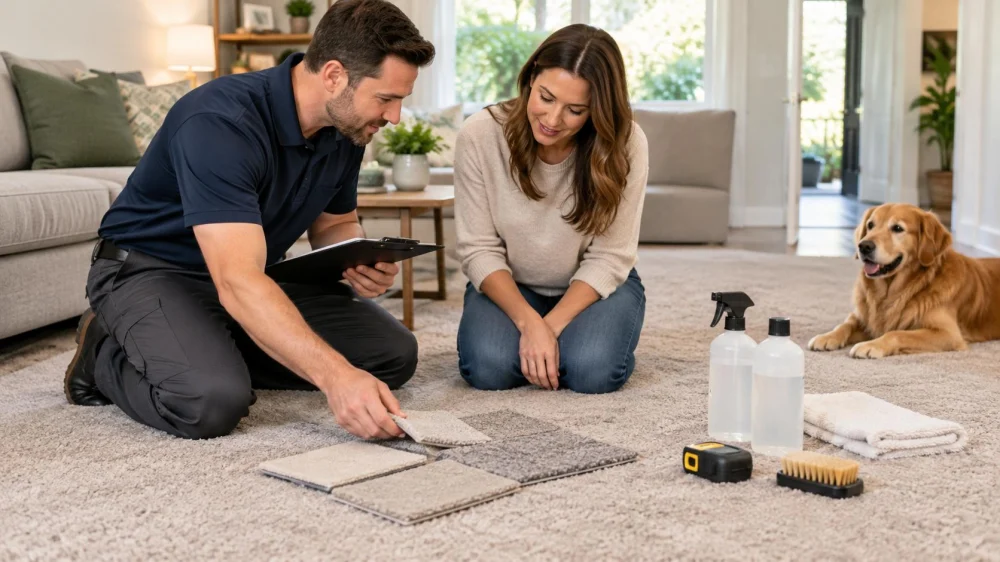 Carpet Protector Quote: Fibre, Coverage, and Drying