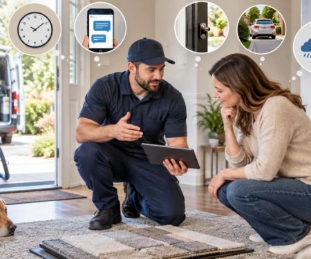 Carpet Service Arrival Window Plan: Access, Updates, and Delay