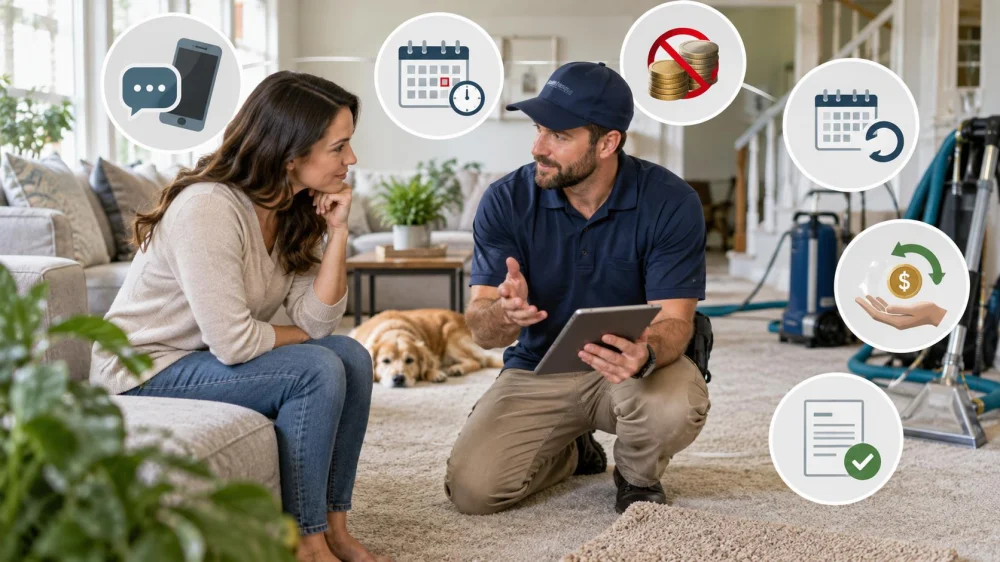 Carpet Service Cancellation Terms: Notice, Fees, and Records