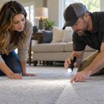 Carpet Seam Inspection: Light, Edges, and Repair Questions