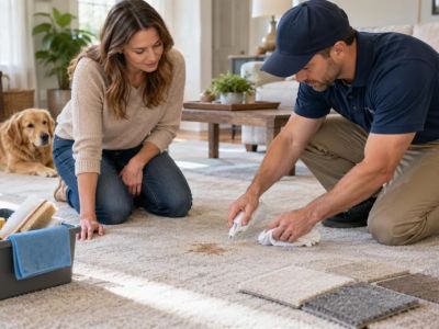 Carpet Spot-Cleaning Test: Product, Colour, and Drying