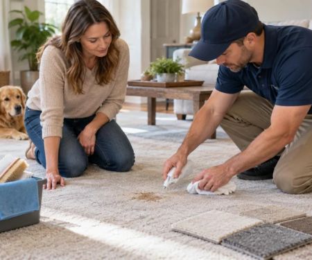 Carpet Spot-Cleaning Test: Product, Colour, and Drying