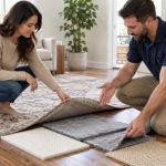 Area Rug Pad Choice: Grip, Floor Finish, and Dimensions