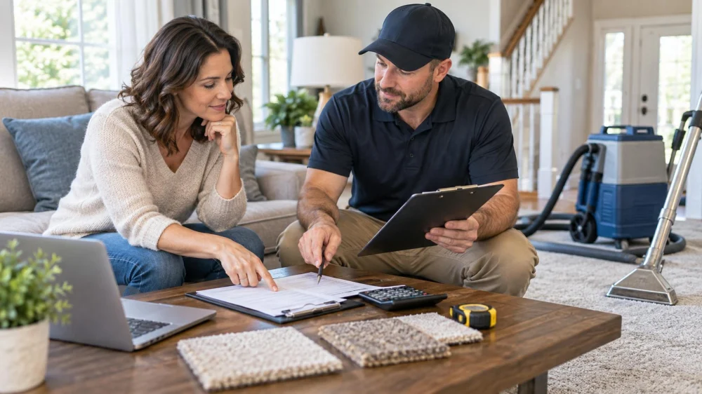 Carpet Service Invoice Review: Scope, Parts, Tax, and Balance