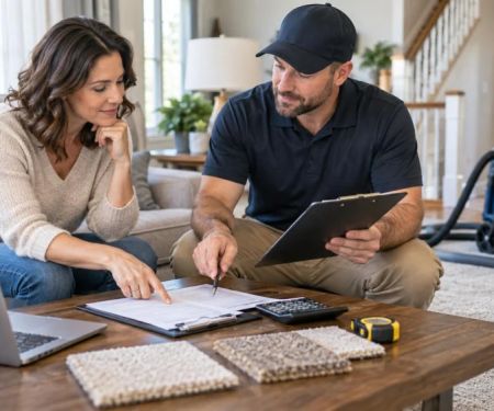 Carpet Service Invoice Review: Scope, Parts, Tax, and Balance